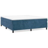 The Living Store Posteljni okvir temno moder 160x200 cm žamet - Box Spring Posteljni Okvir, (21488352) | Shoptok.si
