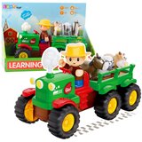  Edukativni traktor sa prikolicom i farmerom sa zvučnim efektima - village | Shoptok.si