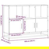  Komoda - Predalnik sonoma hrast 100x35x76 cm inženirski les, (21717492) | Shoptok.si