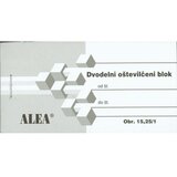 Alea Obrazec 15,25/1 dvodelni oštevilčeni blok beli Cene