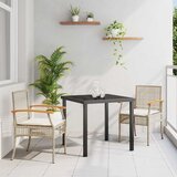  Vrtni set za objed s jastukom 3 pcs Bež i crna Ratan | shoptok.hr