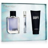 Calvin Klein Defy EDT Poklon Set za Muškarce - 100 ml + Mini EDT 10 ml + Gel za Tuširanje 100 ml | shoptok.hr
