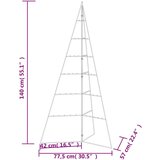  Metalno ukrasno božićno drvce crno 140 cm | shoptok.hr
