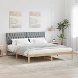  Krevetni okvir s tapiciranim uzglavljem Smeđa 180 x 200 cm | shoptok.hr