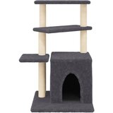  Penjalica za mačke sa stupovima za grebanje tamnosiva 83,5 cm | shoptok.hr