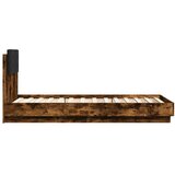 vidaXL Okvir za krevet s uzglavljem boja hrasta 90x190 cm drveni | shoptok.hr