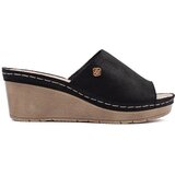 GOODIN Black women's wedge flip-flops | shoptok.hr