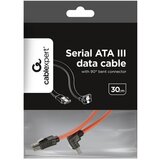 Gembird CC-SATAM-DATA90-0.3 Metal clips, Serial ATA data kabl flat 0,3m 90 degree bent connector | ePonuda.com