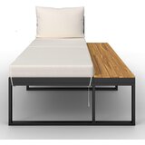 Bessagi Garden Lounge Garnitura Adriano, Krem, Črna, Akacija, 5-Delno | Shoptok.si