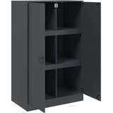  Komoda antracitna 67x39x107 cm jeklo | Shoptok.si