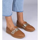 D/CEO marka niezdefiniowana Brown faux leather loafers with rhinestones Berita | shoptok.hr