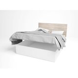 Marckeric Bijeli bračni krevet s prostorom za odlaganje i podnicom 160x200 cm Sahara - | shoptok.hr