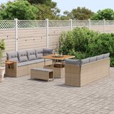  Sjedeća garnitura za vrt 12 kom. 12-Broj sjedala Bež 234 x 224 x 85 cm | shoptok.hr