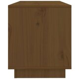 TV omarica medeno rjava 74x34x40 cm trdna borovina, (20730810) | Shoptok.si