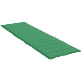 vidaXL Blazina za ležalnik zelena 200x60x3 cm blago | Shoptok.si