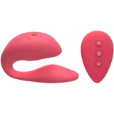 cupid 2 - vibrator z daljinskim upravljanjem, ki ga je mogoče ponovno napolniti (rdeč)