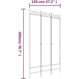 Sobna pregrada s 3 panela smeđa 120 x 200 cm od tkanine | shoptok.hr