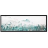  Slika - Turquoise Valley (1 Part) Narrow 120x40 U crnom drvenom okviru | shoptok.hr