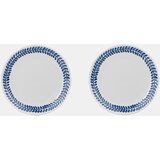 Sinsay Keramički tanjuri s biljnom obrubom 2 pack | shoptok.hr