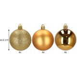  Set Božićnih kuglica 6 cm, zlatne - 12 komada | shoptok.hr