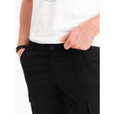 Ombre Men's single color shorts with cargo pockets - black | Eponuda.ba