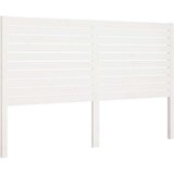  Posteljno vzglavje belo 126x4x100 cm trdna borovina, (20647913) | Shoptok.si