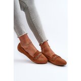 Boto Shiny Women's Loafers With Chain Camel Aredilla | shoptok.hr