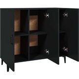  Komoda Črna 90x34x80 cm konstruiran les, (20653984) | Shoptok.si