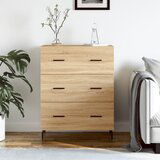 vidaXL Komoda sonoma hrast 69,5x34x90 cm inženirski les | Shoptok.si