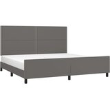  Okvir za krevet s uzglavljem sivi 200x200 cm od umjetne kože | Eponuda.com