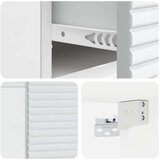 Stenski nočni omarici Bela visok sijaj 49 x 34,5 x 20 cm, (5000209444) | Shoptok.si