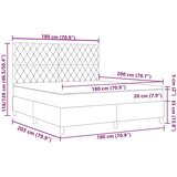 Box Spring postelja z vzmetnico roza super king žamet, (22051492) | Shoptok.si