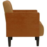 SOFA fotelja s naslonima za ruke smeđa 55 cm baršunasta | shoptok.hr
