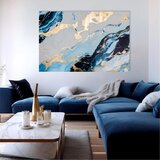 Zlatni Dodir na platnu oceanska simfonija | shoptok.hr