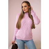 Kesi Sweater with decorative purple knit | shoptok.hr