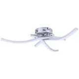 stropna nadometna LED svetilka krom 43cm