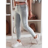 DStreet Spodnie damskie jeansowe skinny z paskiem DIEGONO niebieskie Cijene