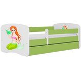 HAPPYKIDS Dječji krevet Dreamy mala sirena 180x80 sa madracem bez ladice Zelena | shoptok.hr