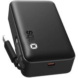Sbs Prenosna baterija 10000mAh 20W LCD s kablom črne barve, (5000265653) | Shoptok.si