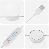  Ogledalne svjetiljke 12 pcs Bijelo 4.5 x 4.5 x 4.8 cm Plastika | shoptok.hr