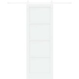  Klizna vrata ORKDAL 83 x 232 cm Masivna borovina Bijela | shoptok.hr