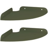  Lebdeća polica s policom 2 pcs Maslinasto zelena 18 x 18 x 2 cm | Eponuda.com