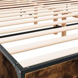 vidaXL Okvir za krevet boja hrasta 200x200cm konstruirano drvo i metal | shoptok.hr