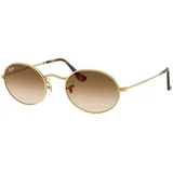 Ray-ban Oval RB3547 001/51 L (54) Zlata/Rjava