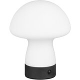  Mat bela LED namizna svetilka s steklenim senčilom (višina 18 cm) Dooley – | Shoptok.si