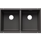 Blanco sudoper SUBLINE 350/350-U SILGRANIT GLAVNI BAZEN LIJEVO, bez InFino pribora - KAMENO SIVA | shoptok.hr