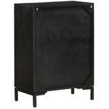  Komoda crna 55 x 30 x 77 cm od masivnog drva manga i željeza | Eponuda.com
