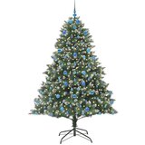 vidaXL Umestno božično drevo med 300 LED Zelena 140 x 140 x 210 cm | Shoptok.si