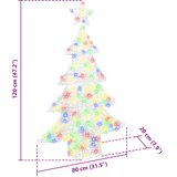  Božićno drvce s 100 LED svjetlima Šareni 120 cm Akril | shoptok.hr