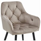  JORK stolica - tamno bež baršun / crne noge x 2 | shoptok.hr